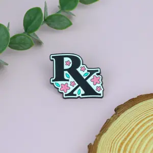 Pharmacy Enamel Pin, RX Symbol Pharmacy Badge Brooch For Pharmacist, Gift For Pharmacy Technician Medical Student, RX Pin Medical Brooch 017