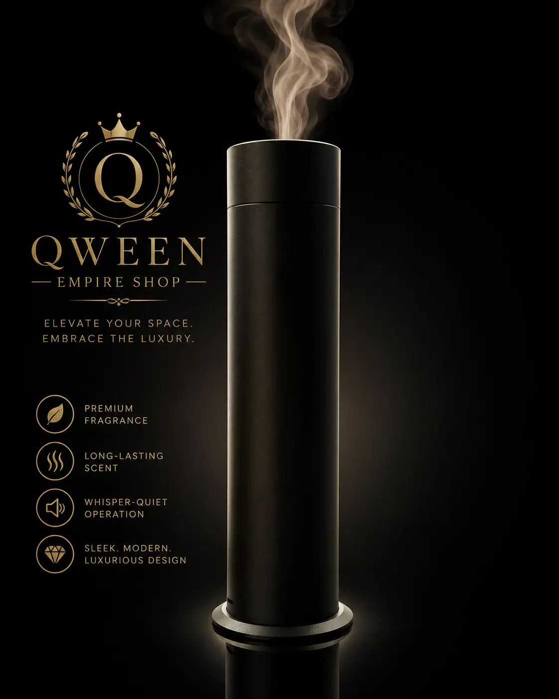 Noir Tower Cordless Fragrance Diffuser