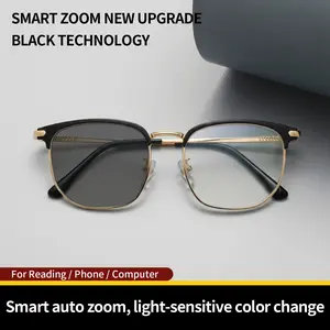 XYJ-B-Golden-Progressive Reading Glasses-Anti-Blue Light, UV Protection | Perfect for Work, Travel & Everyday Comfort
