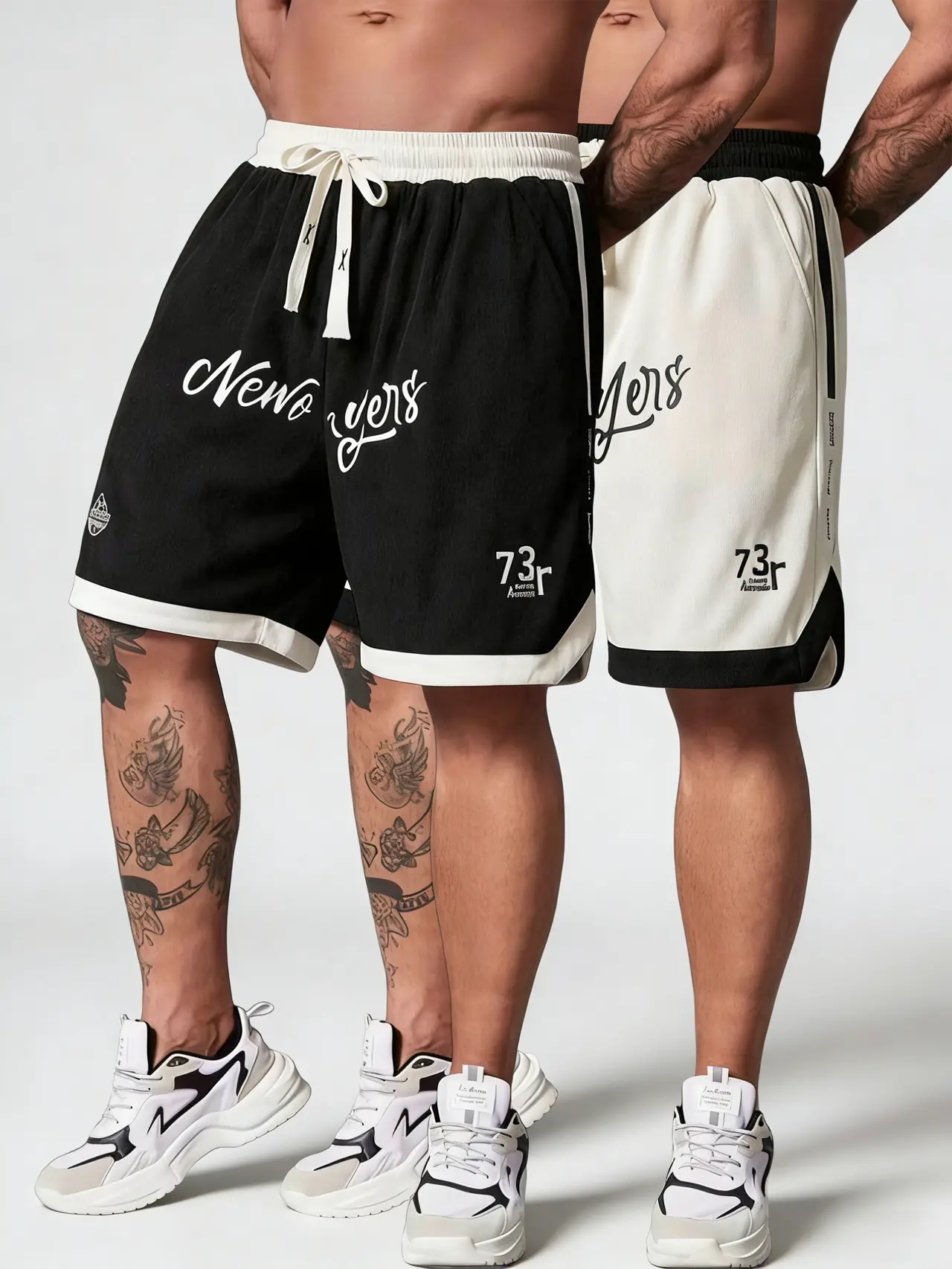 2PCS Men's Shorts, mens shorts, Casual, jersey men,Boyfriend Style printed, gym clothes men, pantalones dehombre, athletic shorts, gym shorts, DrawstringWaistband,basketball shorts, Elasticity LightweightSweatpants Perfect For basketball