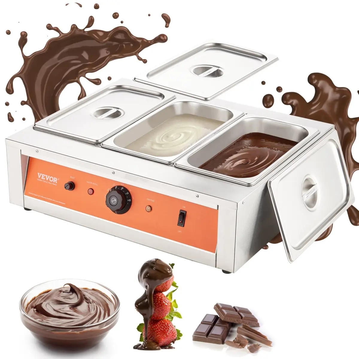 Vevor Q2651500W3043O595V1 26.5 lbs Chocolate Tempering Machine
