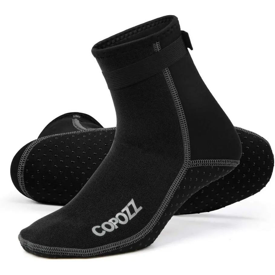 3mm Neoprene Water Socks, Unisex Anti-Slip Protective Booties with a Barefoot Feel for Snorkeling, Diving & Beach Sports, Unisex Names, Quick-Dry