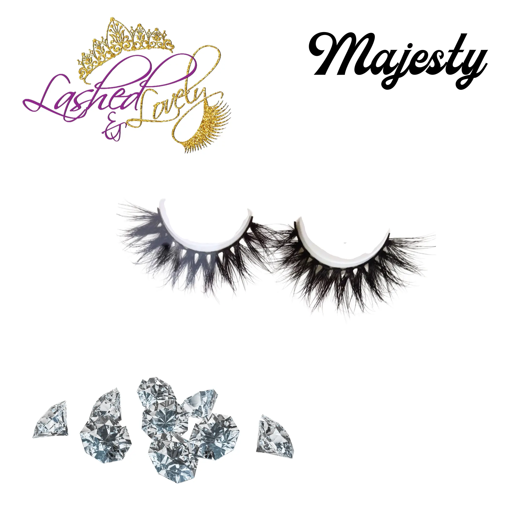 Majesty 15/18mm strip Eyelashes Extensions