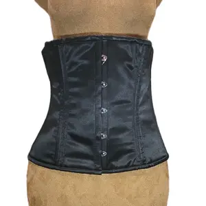 Black Satin “Sleeper” Corset – Signature Shape CC605| 40" Waist Goal| 13" Length