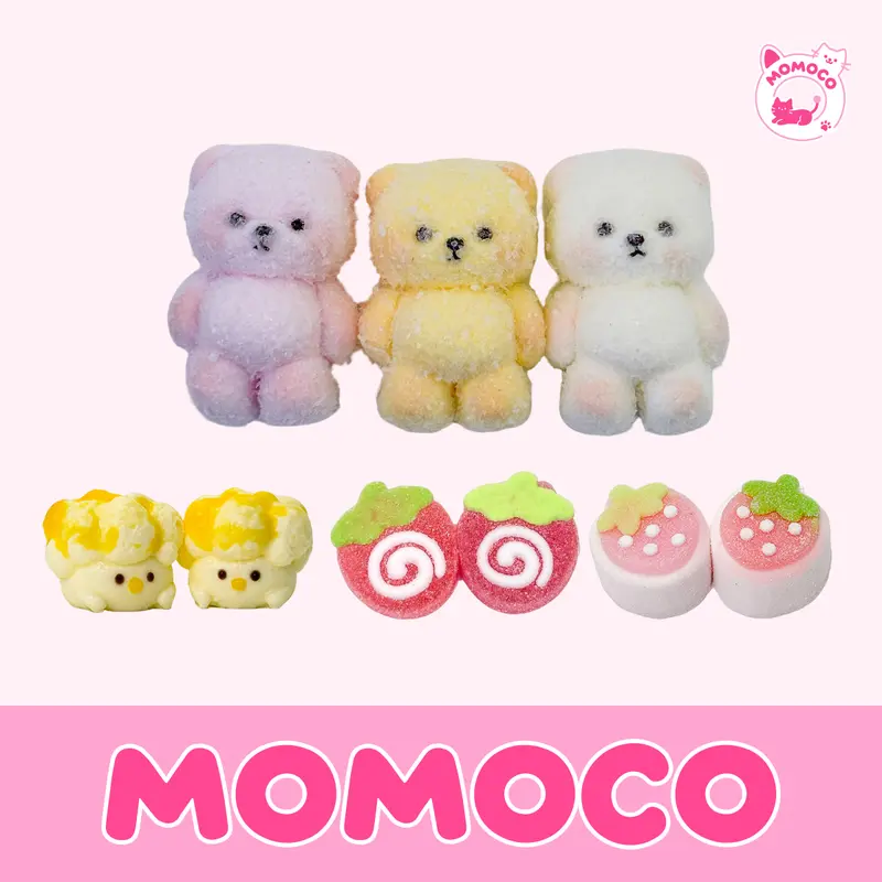 MOMO box スクイーズ MoMo Family Animal Series Refrigerator Magnet Plush Blind Bag