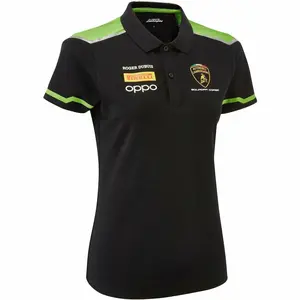 Automobili Lamborghini Squadra Corse Women's Team Polo Shirt Black