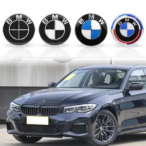 1/2Pcs 82MM 74MM Car Front Hood Emblem Rear Trunk Badge Logo For BMW E46 E36 E38 E39 E90 F30 F10 F20 G20 E87 E60 E53 E63 F01 F02 E83 X3 X5 X6 M M3 M4 Auto Accessories