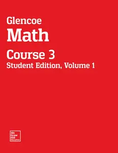 USED-Glencoe Math, Course 3, Student Edition, Volume 1 by PRICE ET AL (Paperback)