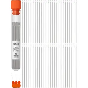 60 Straight Beading Needles with Convenient Storage Tube Size 10-0.45mm (0.017in) Extra Fine Seed Beads Needles Perfect for Bead Sequin Embroidery Jewelry Making Crafting DIY