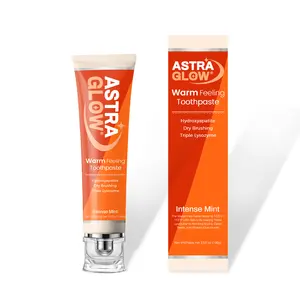 AstraGlow Lysozyme Toothpaste Warm-Feeling with Hydroxyapatite  103°F |Dual Whitening & Fresh Breath | Plaque Removal Oral Care