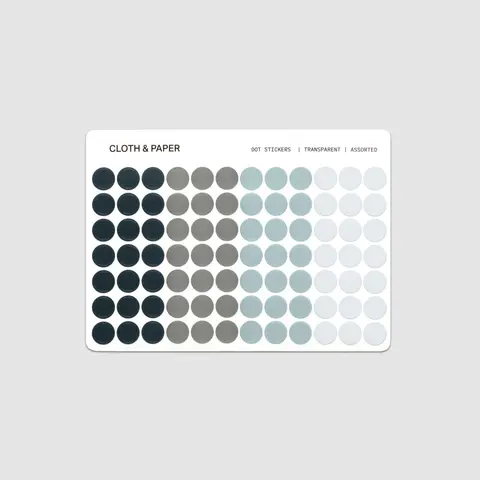 Cloth & Paper Dot Stickers for Planners, Calendars, & Journals