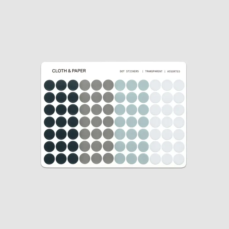 Cloth & Paper Dot Stickers for Planners, Calendars, & Journals
