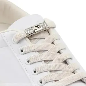 Elastic Shoelaces (Black)(White) Footwear Comfort Bridal