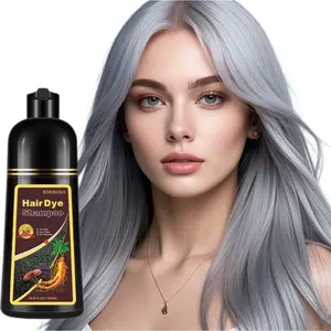 Natural Silver Gray 3-in-1 Hair Dye Shampoo - Gray Hair Coverage, Hair Coloring Shampoo for Women, Hair Dye for Men, Vegan & Ammonia-Free Formula