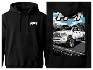 FP1 Diesel Pickup Truck T‑Shirt, 100% cotton and hoodie crewneck sweatshirt blend fabric performance graphic top streetwear style unisex casual fit perfect gift for truck and auto enthusiasts TikTok Shop Deals
