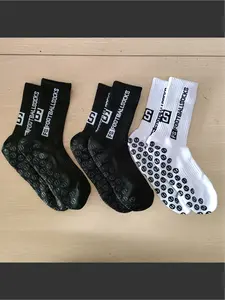 [3 Pair] Professional Football Socks Men's Medium Long Tube American Professional Practical Towel Bottom Elite Running Sports Socks