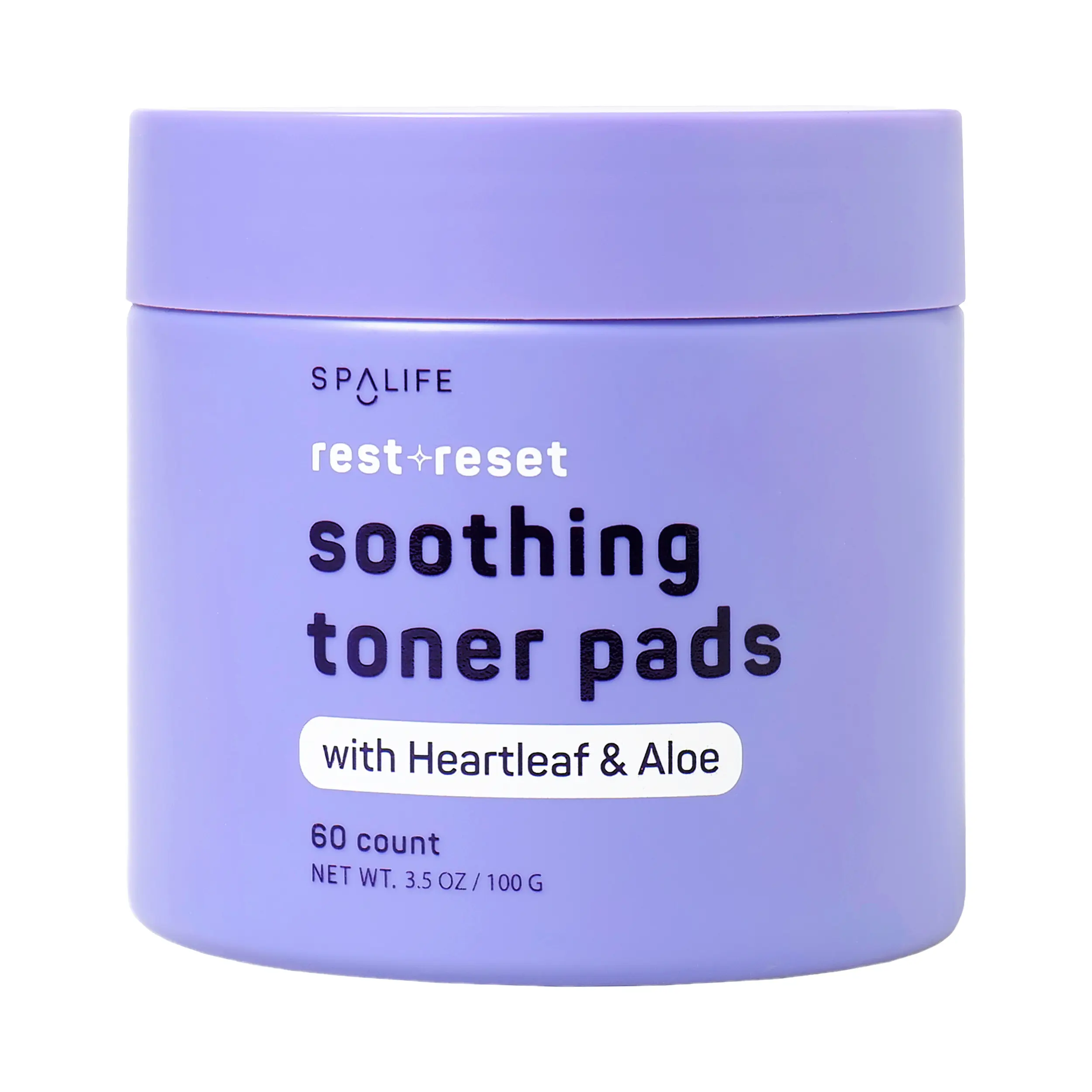 Rest & Reset Toner Pads – For Uneven Skin Tone, Redness, Clogged Pores, Dehydrated Skin with Aloe, Heartleaf, & Purslane – Toner Pads for Face, Face Pads, Pre-Soaked Pads - Hydrate Lightweight