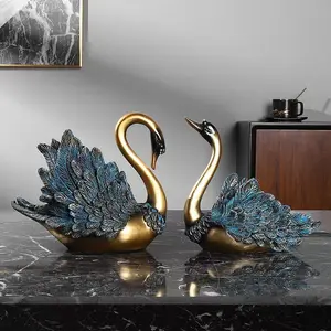 Cute Resin Statue Home Decoration Accents Aesthetic Room Decor Ornaments for Shelf Table Centerpiece  resin sculpture home decor