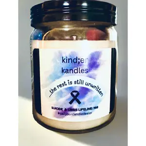 Candles with purpose. A reminder that you are not alone. Scent therapy can be an important part of self care. Let Kinder Kandles be a part of that.