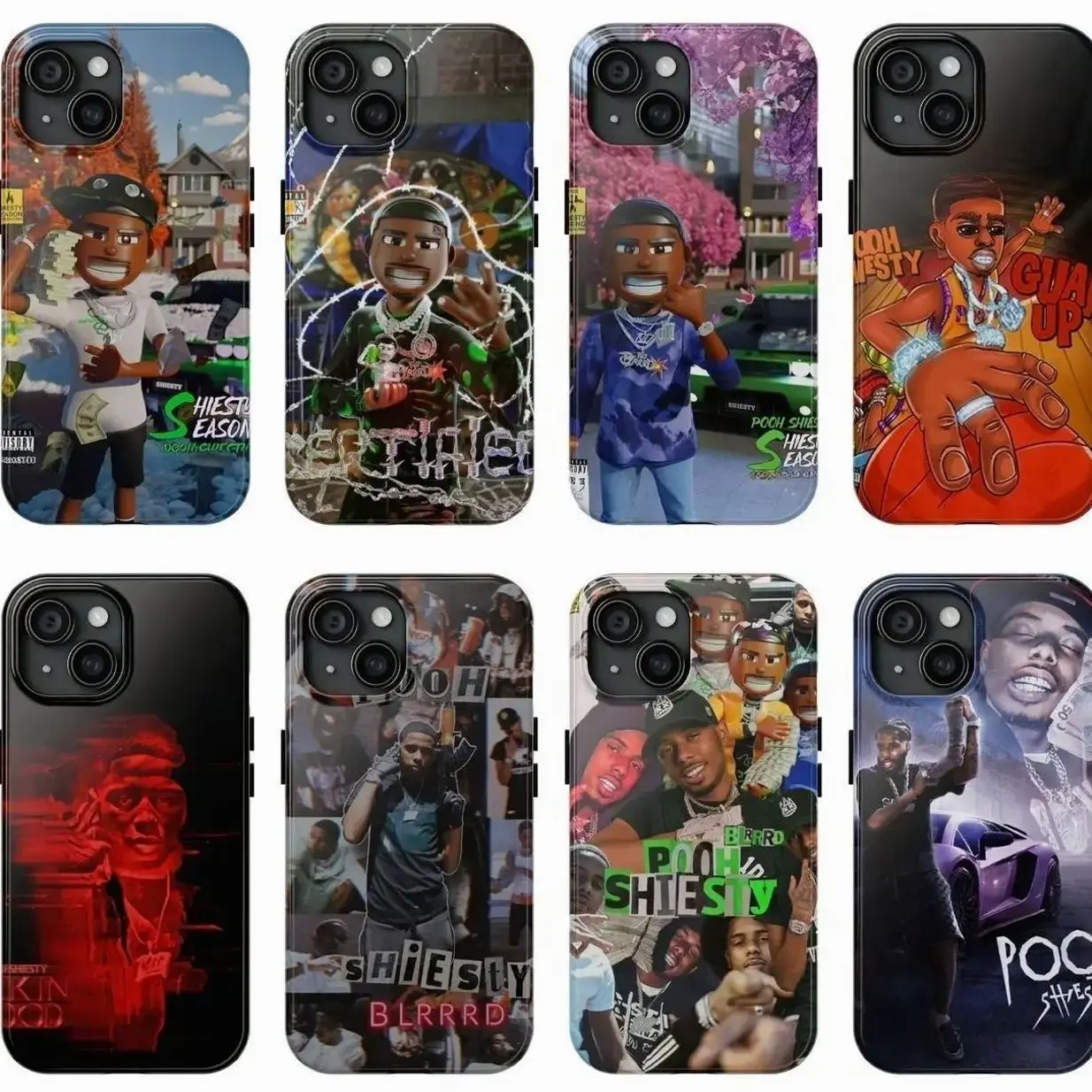 Pooh Shiesty Rapper Compatible with iPhone 11, 12, 13, 14, 15, 16, 17 & more – check our available size