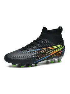 Men's and Women's Outdoor Sports Cleats, Football Baseball Training Shoes, Comfortable Anti-Slip High-Top Professional Athletic Shoes
