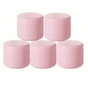 Reusable Plastic Empty Makeup Containers, Travel Cream Lotion Bottles, Leak-Proof Cosmetic Jars, Canister, Home Living Room Bedroom Bathroom Decor
