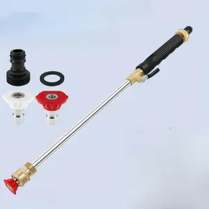 High Pressure Cleaning Rod, Multi-functional Garden Hose Accessories, Durable Aluminum Alloy Material, Compatible Most Hydro