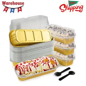 60Pcs Mini Loaf Pans with Lids and Spoons