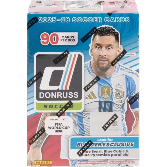 2025/26 Panini Donruss Road to FIFA World Cup Soccer Blaster Box (Blue Parallels!)