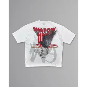 OVERSIZED CURSED CROW TEE WHITE