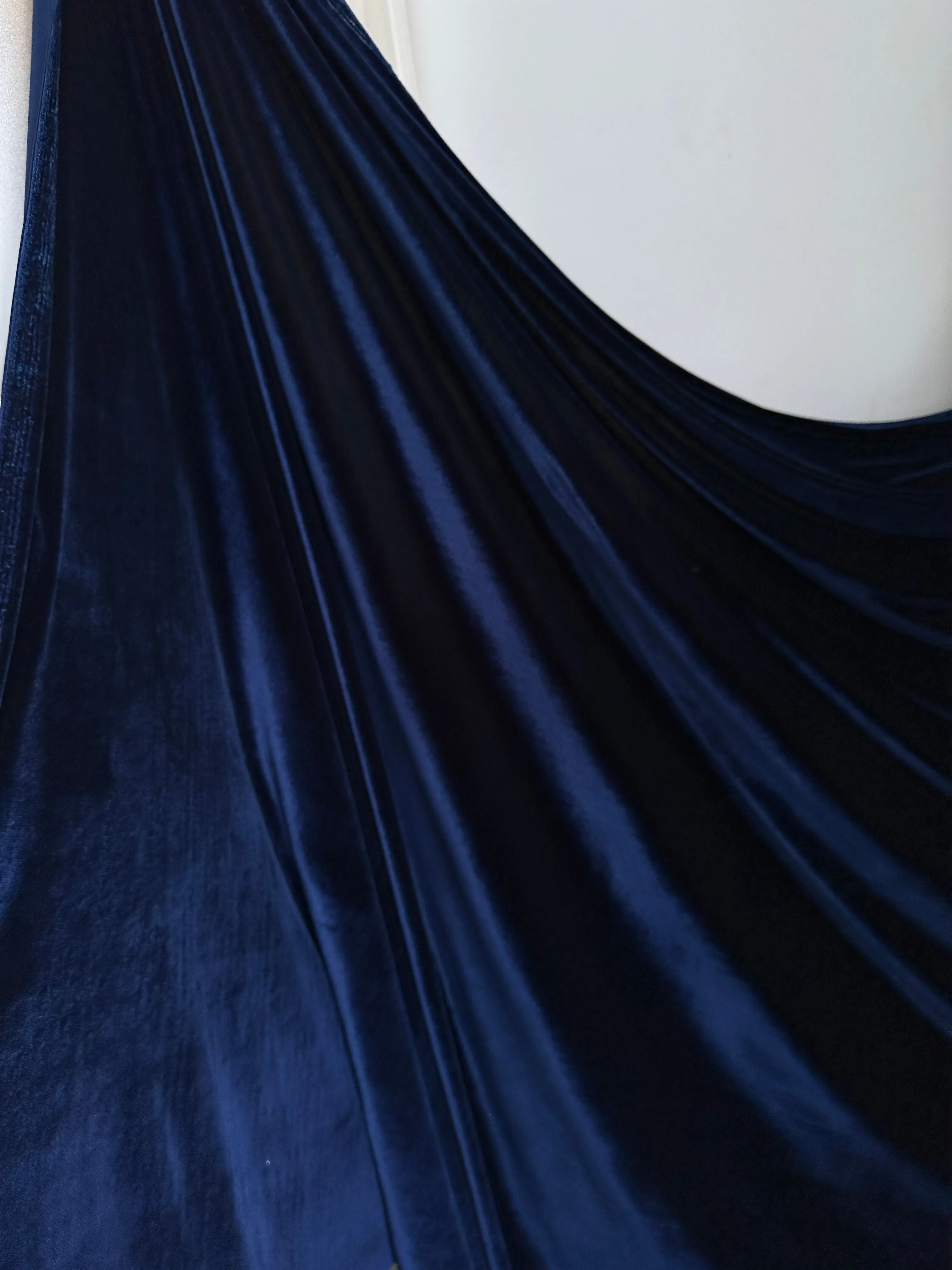Navy Stretch Velvet Navy Stretch Velvet