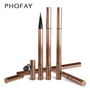 PHOFAY Liquid Eyeliner Pen, 1ml Cosmetic with Waterproof, Sweat-Proof, Long-Lasting Formula, Precise Tip for Easy Coloring, All-Day Wear Lid & Eye Makeup Products