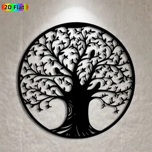 1pc Tree of Life Metal Wall Art, Tree of Life Statue Mural, Ideal Gift for New Year, Christmas, Nature & Home Decor Enthusiasts,  Wall Sculptures, Perfect for Living Room Wall & Garden Fence Wall, Unique Year-Round Home Decor