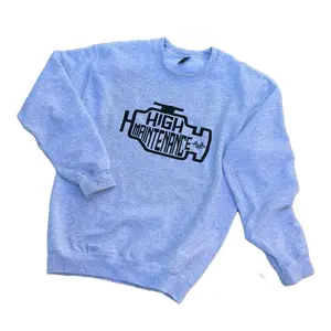 High Maintenance Car Truck Girl Sweatshirt - Long Sleeve Crew Neck Casual Style for Women