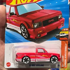 Red 1991 GMC Syclone Diecast truck 1:64 scale