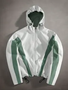 New Men's Bomber Jacket Lightweight Casual Spring Fall Windbreaker Zip Up Coat with Pocket, Mens Waterproof Breathable Rain Jacket, Casual Bike Raincoat Suitable For Hiking And Travel