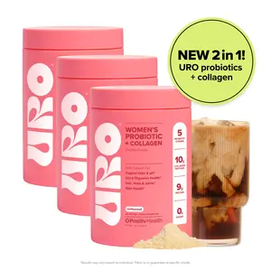 URO Women’s Probiotic + Collagen Powder for Vaginal, Gut & Skin Health 3-pack URO Women’s Probiotic + Collagen Powder for Vaginal, Gut & Skin Health 3-pack