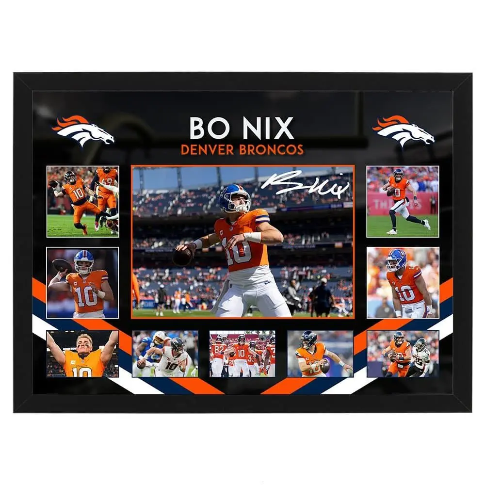 Bo Nix Denver Broncos Large Poster, Fan Gift ( Unframed - Print Only )