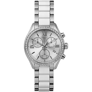 Timex Classic Chronograph Quartz Crystal Silver Dial Ladies Watch TW2V74700