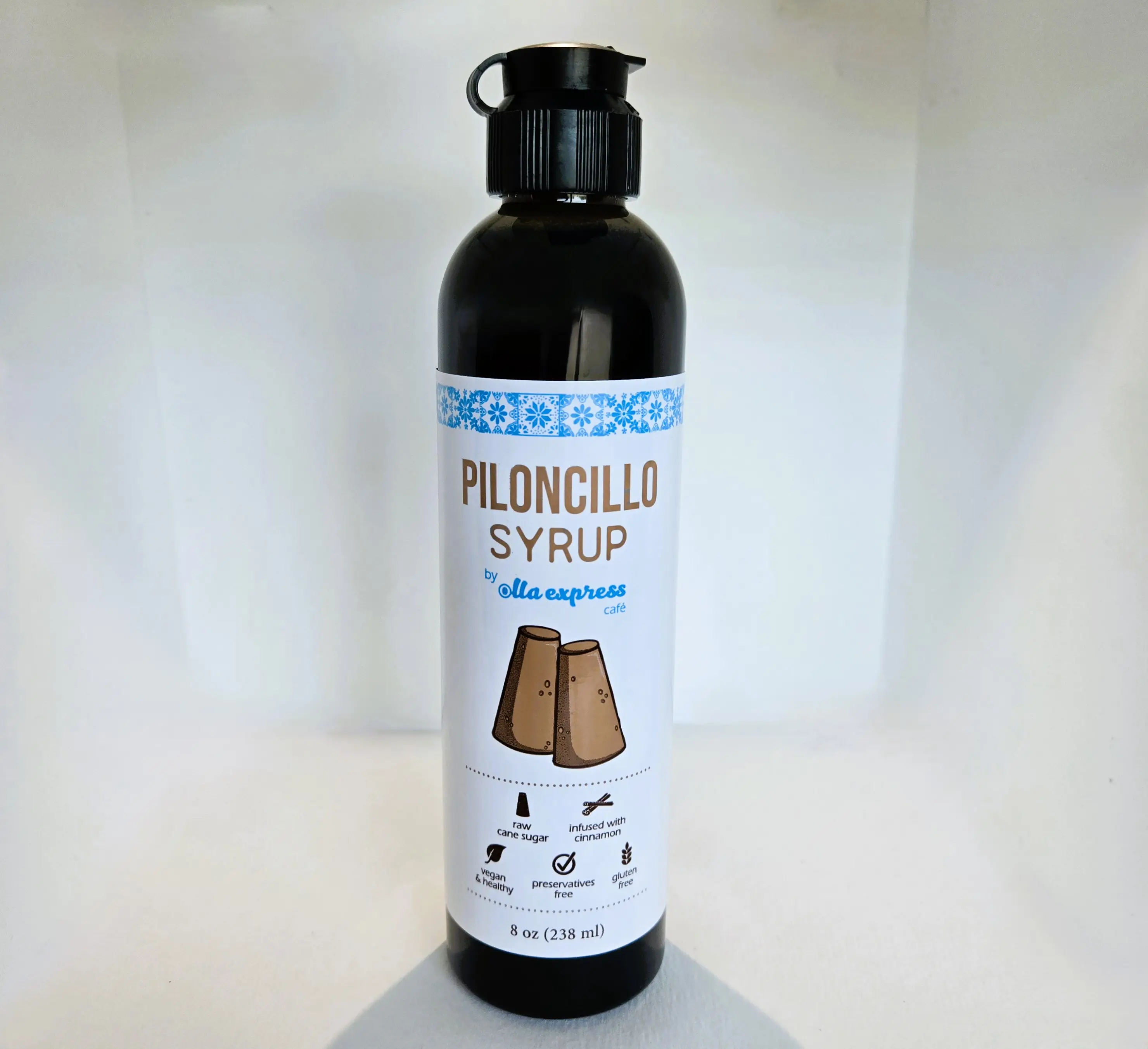 Piloncillo Syrup Original Sweet Flavor by Olla Express Cafe Beverage Natural