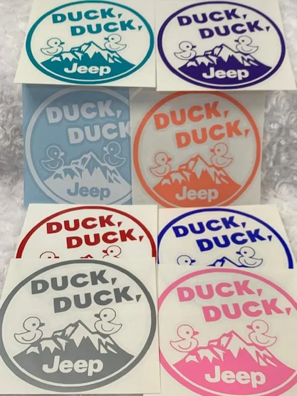 Duck Duck Jeep Vinyl Car Decal