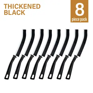 Family Ultimate Crevice Cleaning Set, 8 Pack Multifunctional Hard Bristle Brushes, Ideal for Tile Grout, Window Tracks, Hidden Dirt, Household Tool Accessories, Durable Handle Cleaning Brushes