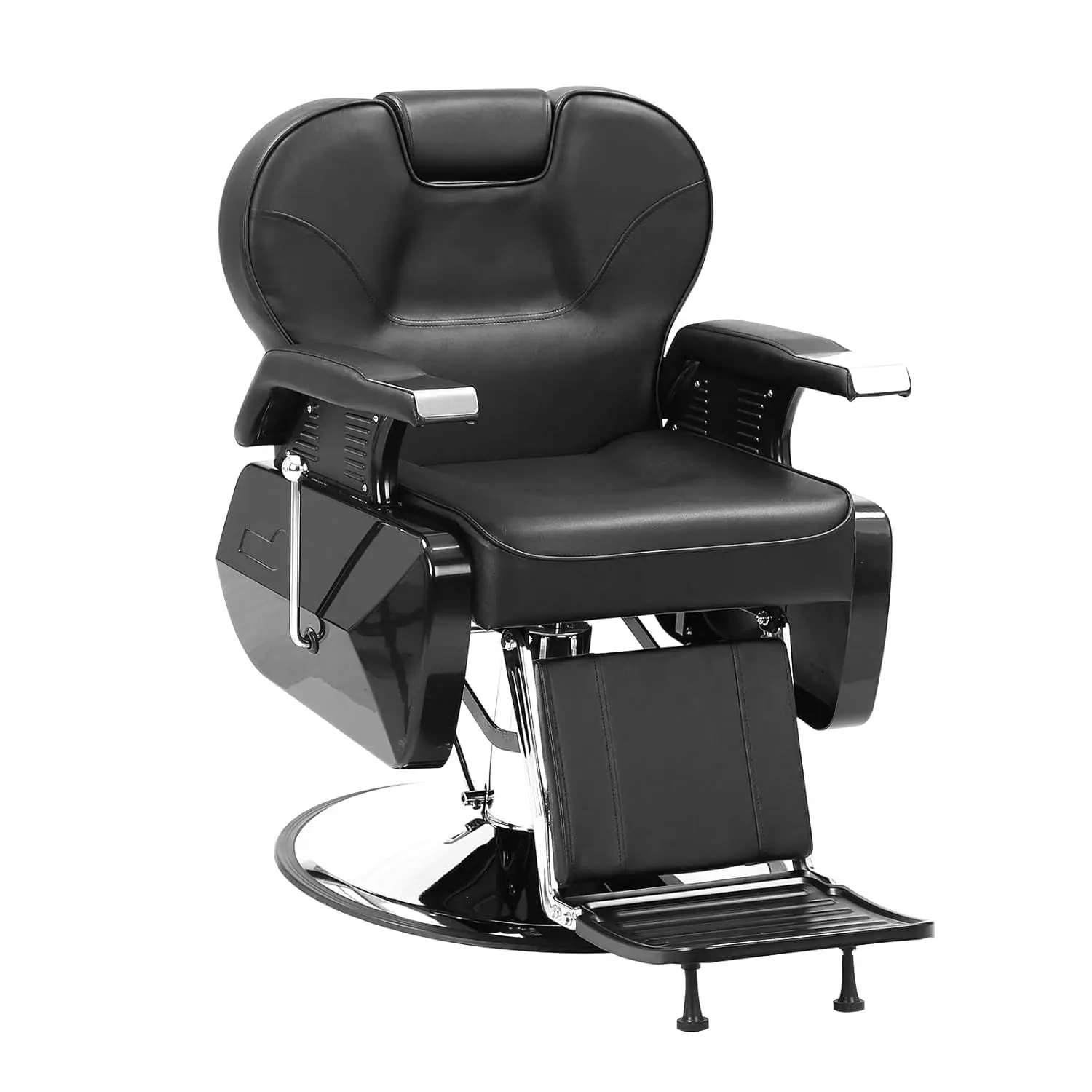 Garvee Salon Barber Chair, Reclining Salon Chair for Hair Stylist, 330 LBS Capacity Commercial Hydraulic Hairdresser Chair, 360° Swivel & Height Adjustable Barber Chair for Salon, Spa & Beauty Clinic