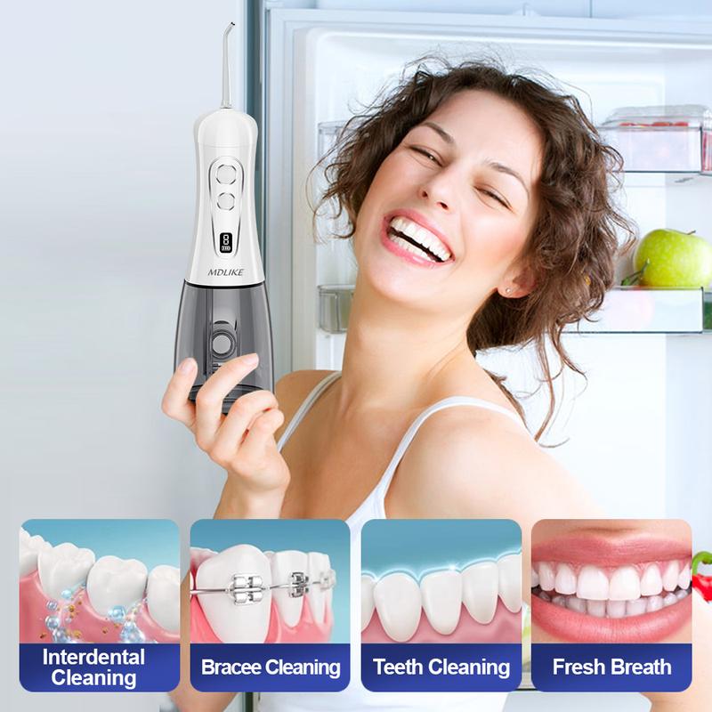 MDLIKE Plaque/Tartar Remover for Teeth, Dental Calculus Remover Teeth Cleaning Kit with LED Light & 5 Adjustable Modes Tartar Remover-Cleansing Mouth Care Father's Day Gift Long Battery Life Waterproof Oral