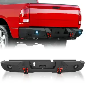 After Market Auto Accessories Rear Bumpers for 2009-2018 Dodge Ram 1500 & 2019-2024 Ram 1500 Classic | Yzona