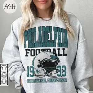Vintage 90s Philadelphia Football Vintage Style SweatShirt Hoodie, Philadelphia Football Tshirt Football Tee Philadelphia Retro Crewneck, #Eeagleee merch, Fans Gift, Sunday Football