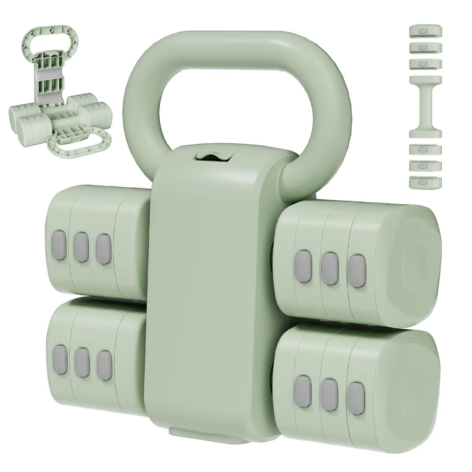 2026 New Unisex 2-in-1 Adjustable Dumbbell-Kettlebell Set, weighted loss product, Upgraded 4-Level Women Hand Weights, 2/Pair 4 in 1 Free Weights, Strength Equipment for Home Office Gym Cardio Exercises Training Fast Adjust, Gym Stuff, Home Gym Equipment
