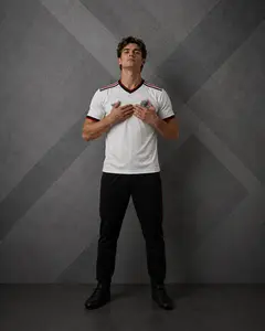 Mexican Jersey 25-26, White Soccer Casual Style for All Seasons, Classic Throwback Jersey Sportswear Top