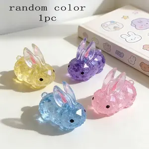 1pc Colorful Squishy Rabbits, Unique Squeeze Toys, Sensory Hand Toys, Perfect for Holiday Party Gifts, Suitable for Easter Decorations