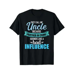 Funny Uncle T-Shirt For The Coolest Partner In Crime